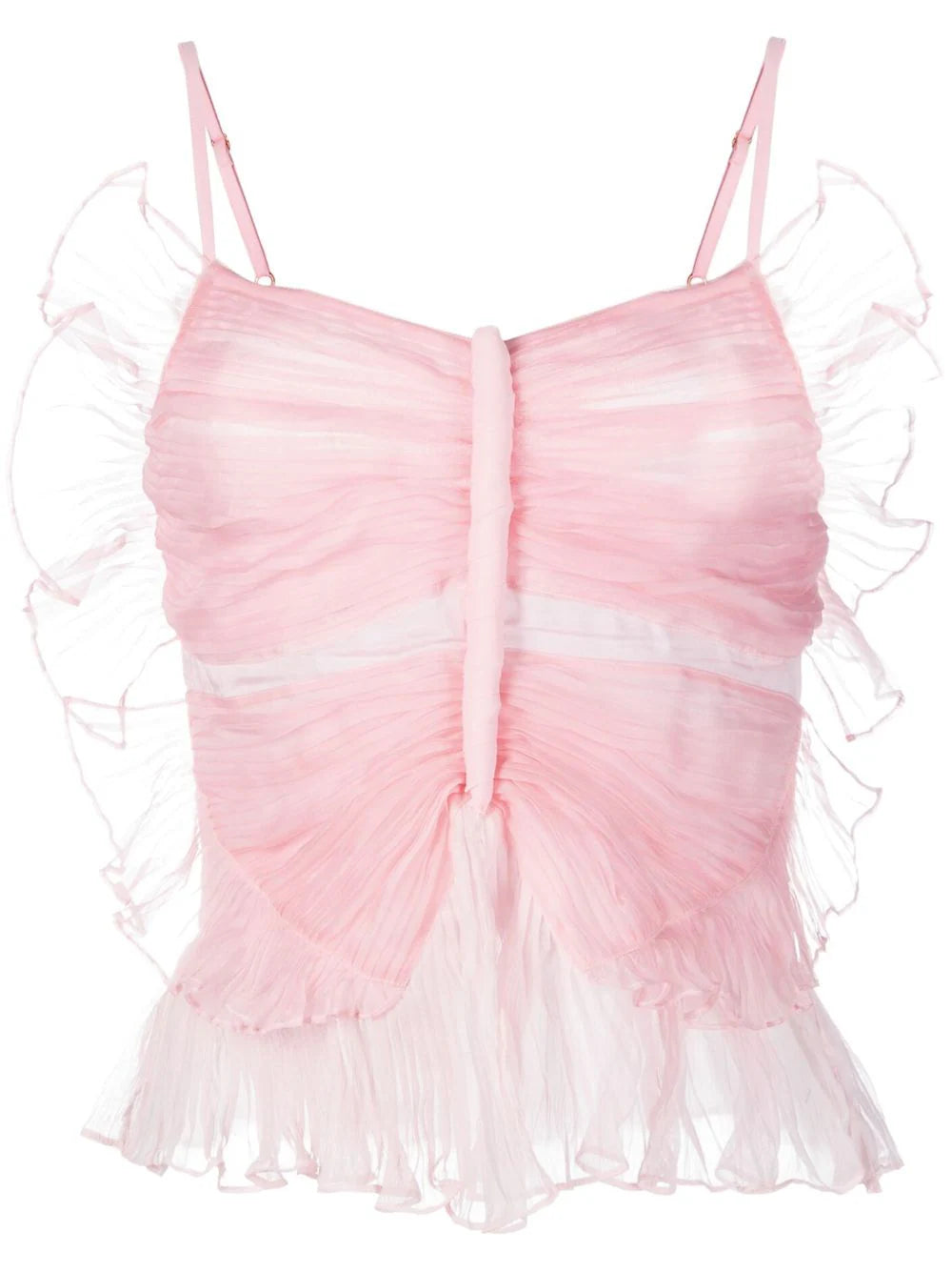 Blugirl by Blumarine top in organza di seta plisse