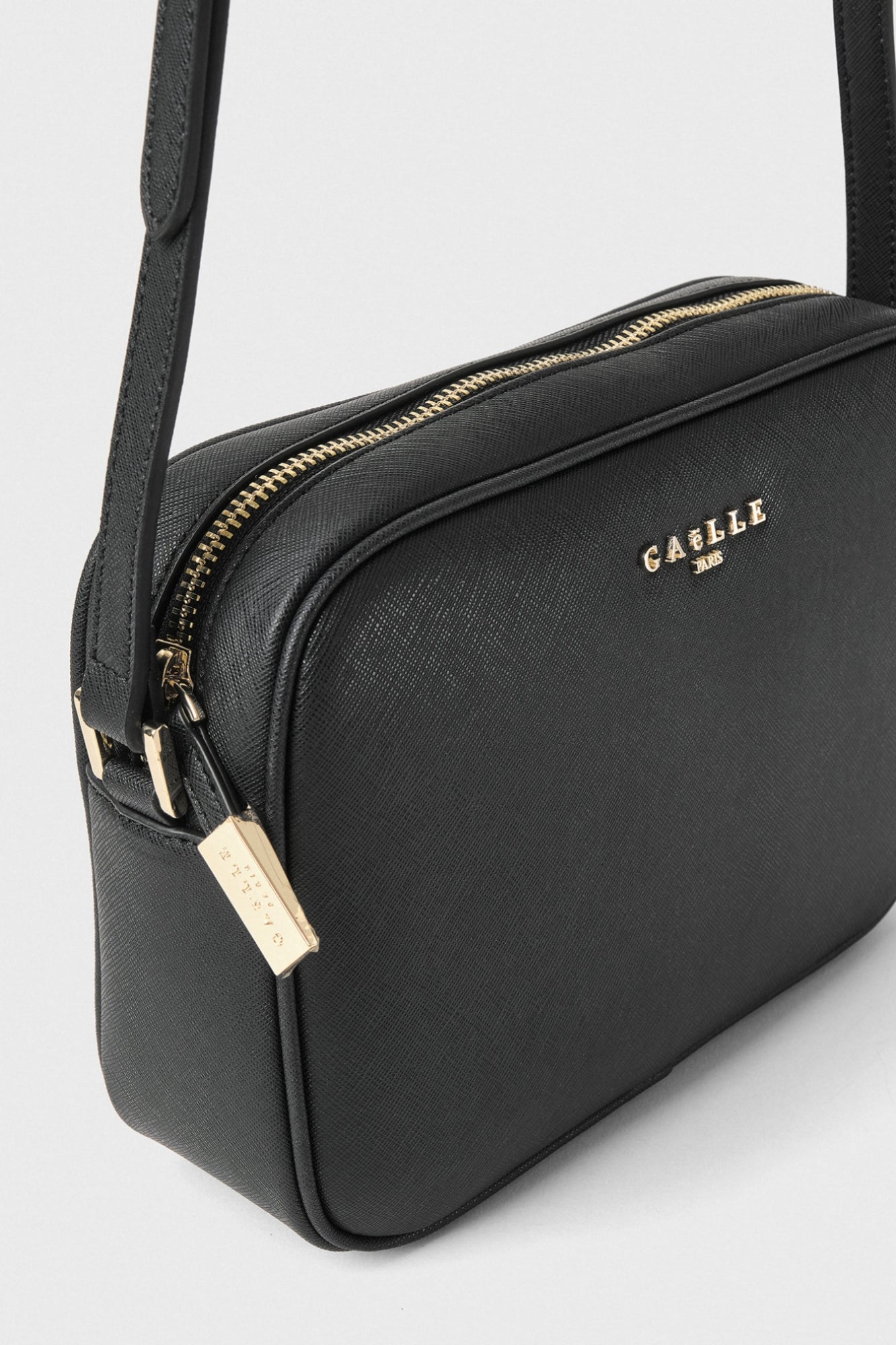 Gaelle Reg Hand Bag Strap Ecopelle Saffiano Logo In Metallo