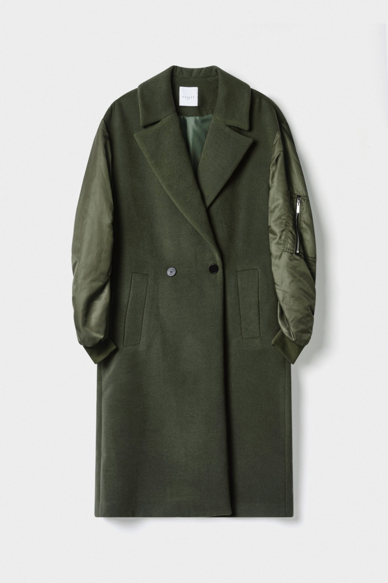 Gaelle paris Cappotto Doppiopetto Verde Militare